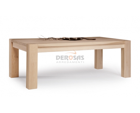 Tavolo moderno in legno massiccio di pioppo