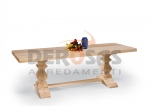 Tavolo bianco in legno massiccio